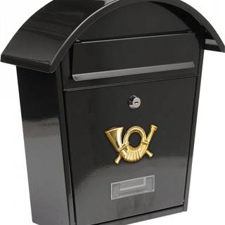 Vorel Poštová schránka so strieškou oblou 380x320x105mm čierna