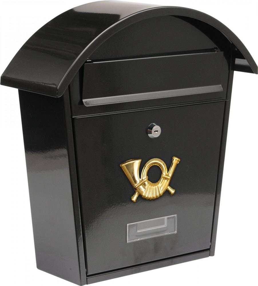 Vorel  Poštová schránka so strieškou oblou 380x320x105mm čierna značky Vorel