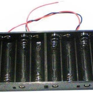 HADEX Držiak batérie 10xR6/AA/UM3 s vývodmi