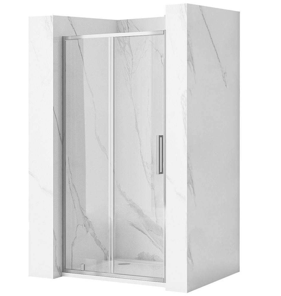 REA  Rapid Slide,  posuvné sprchové dvere 1200 x 1950 mm,  6mm číre sklo,  chrómový profil,  -K5602 značky REA