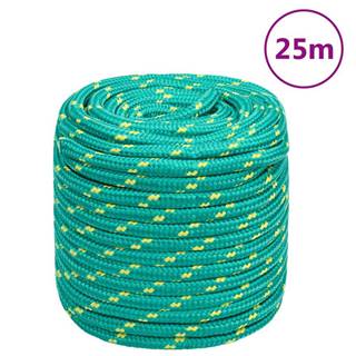 Vidaxl Lodné lano zelené 16 mm 25 m polypropylén