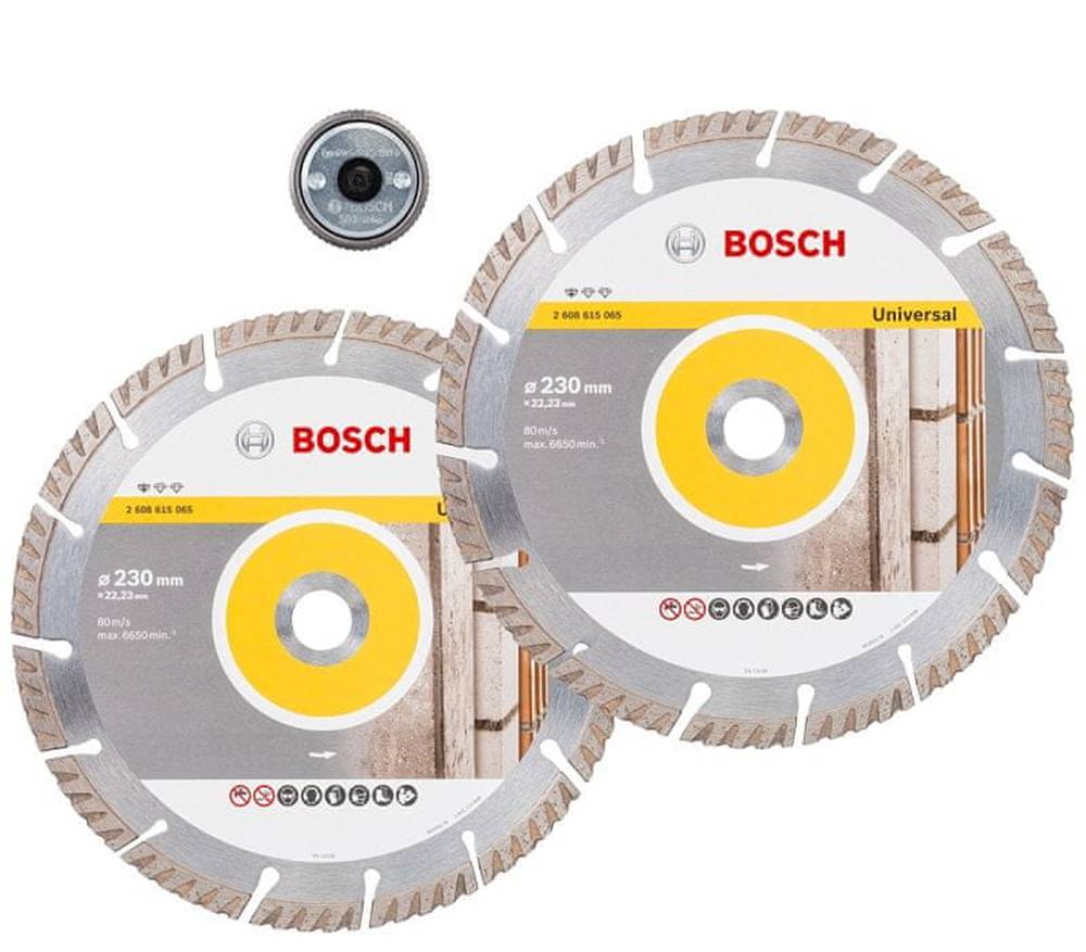 Bosch  Sada diamantových nožov 2 ks. + sds matica značky Bosch