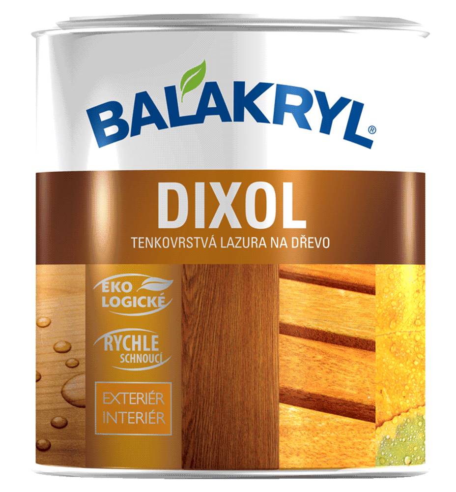 BALAKRYL  Dixol - farebná vodouriediteľná lazúra na drevo bezfarebný 0, 7 kg značky BALAKRYL