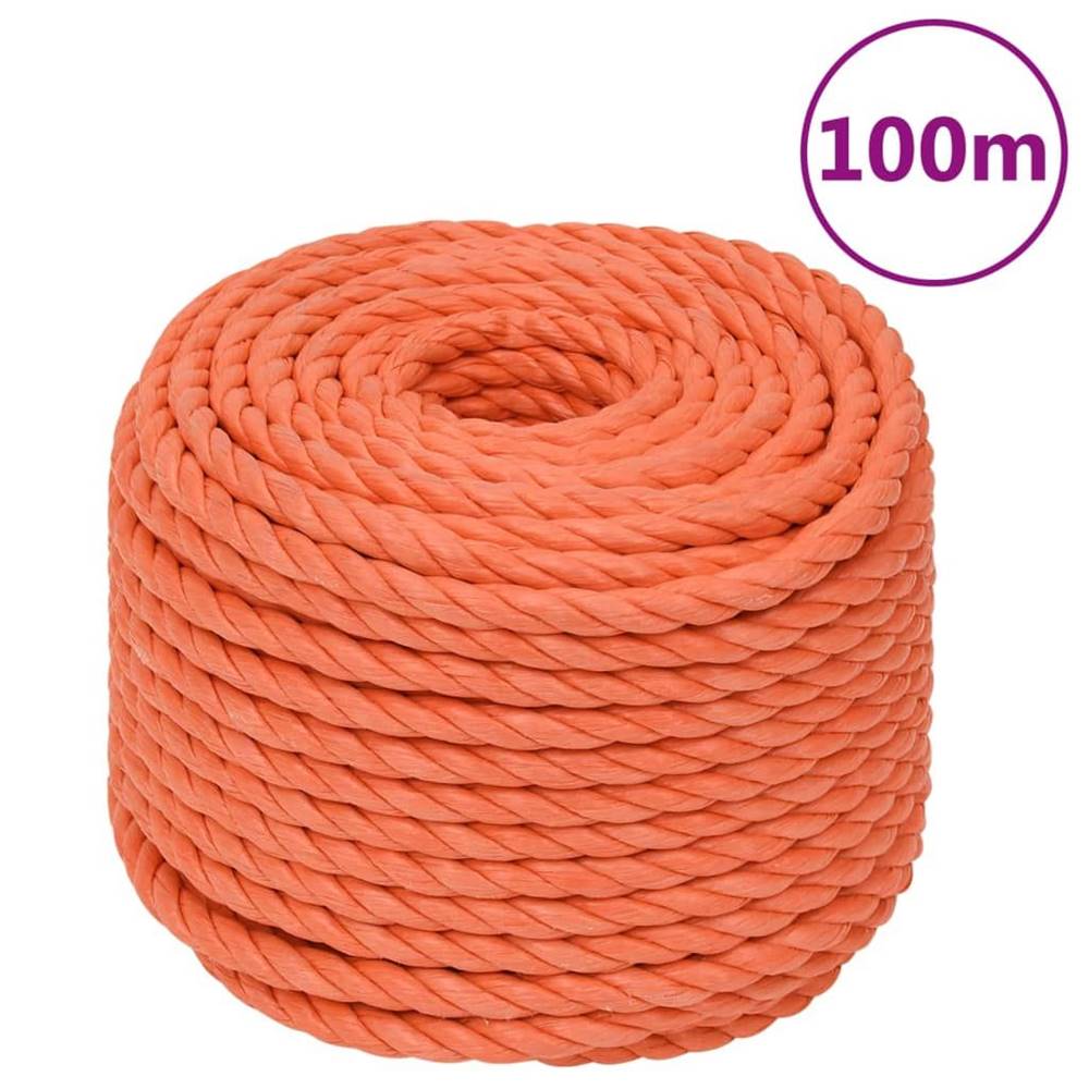 Vidaxl  Pracovné lano oranžové 20 mm 100 m polypropylén značky Vidaxl