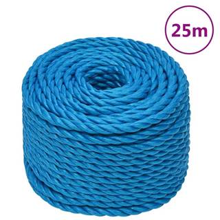 Vidaxl Pracovné lano modré 24 mm 25 m polypropylén