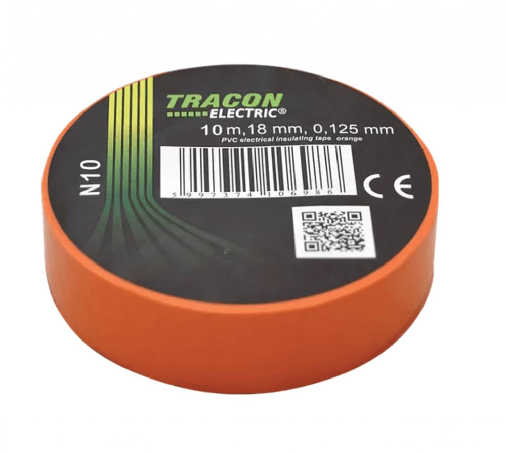 Tracon Electric  Páska izolačná oranžová 10mx18mm 10 ks značky Tracon Electric