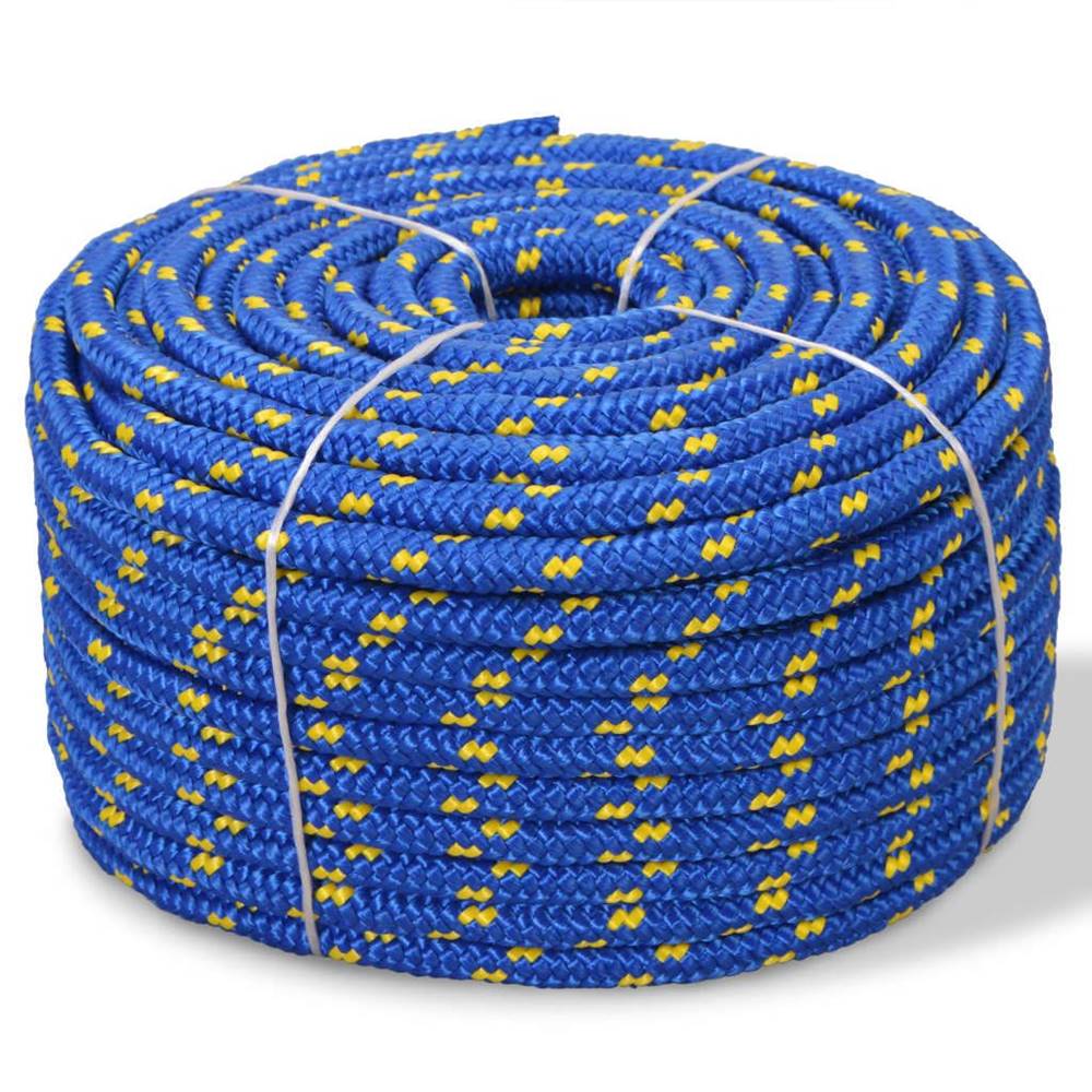 Vidaxl  Lodné lano,  polypropylén,  14 mm,  50 m,  modré značky Vidaxl