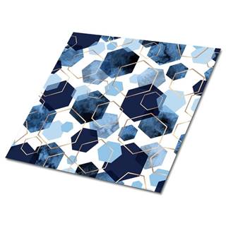 kobercomat.sk Samolepiace PVC dlaždice obklady Geometrická modrá abstrakcia 30x30 cm 9 kusov