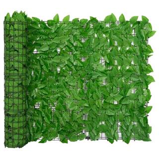 Petromila  vidaXL Balkónová markíza so zelenými listami 600x100 cm značky Petromila