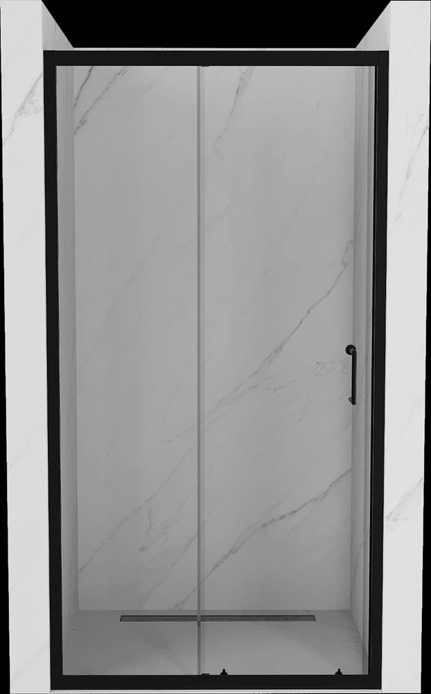 Mexen  APIA sprchové posuvné dvere do otvoru 115cm,  čierna,  845-115-000-70-00 značky Mexen