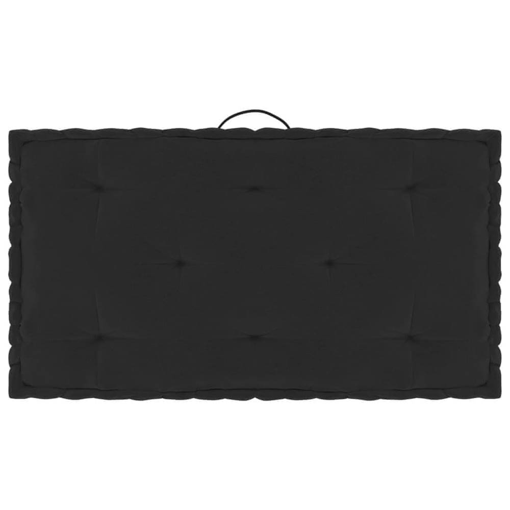 Vidaxl  Podložka na paletový nábytok čierny 73x40x7 cm bavlna značky Vidaxl