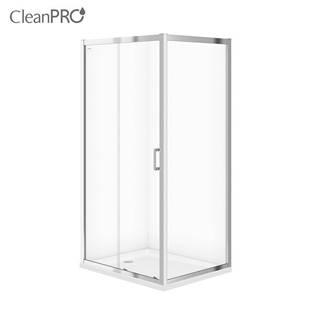 CERSANIT Arteco,  sprchový kút s posuvnými dverami 120 (dvere) x 90 (stena) x 190 cm,  5mm číre sklo,  chrómový profil,  S157-012