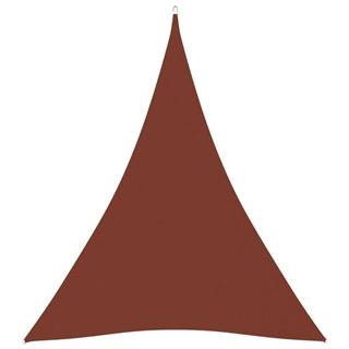 Petromila  vidaXL Tieniaca plachta oxfordská látka trojuholníková 5x6x6 m tehlová značky Petromila