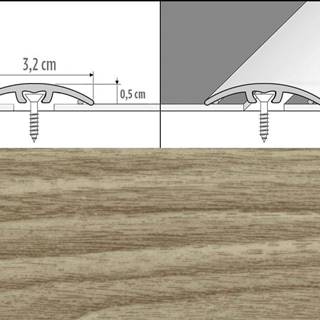 Effector Prechodové lišty A66 - NARÁŽACIE šírka 3, 2 x výška 0, 54 x dĺžka 93 cm - dub arctic