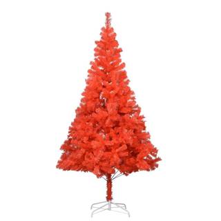Vidaxl  Umelý vianočný stromček s podstavcom červený 240 cm PVC značky Vidaxl