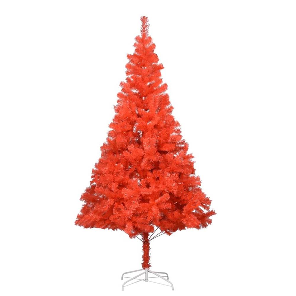 Vidaxl  Umelý vianočný stromček s podstavcom červený 240 cm PVC značky Vidaxl