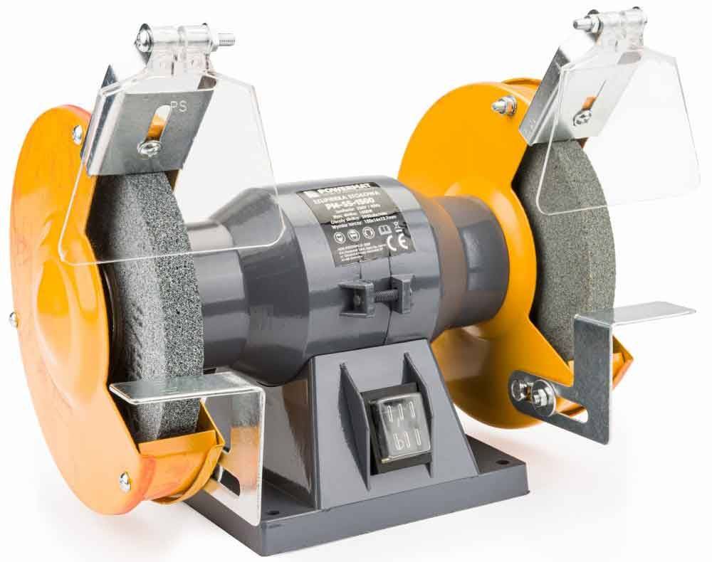 Powermat  Stolová brúska dvojkotúčová 150 x 16 x 12, 7 mm,  PM-SS-1500,   značky Powermat
