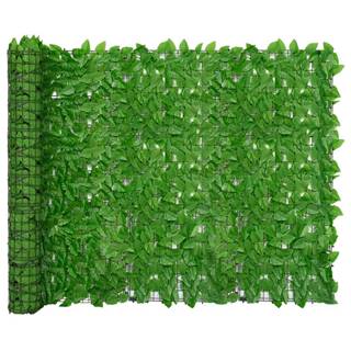 Petromila  vidaXL Balkónová markíza so zelenými listami 600x150 cm značky Petromila