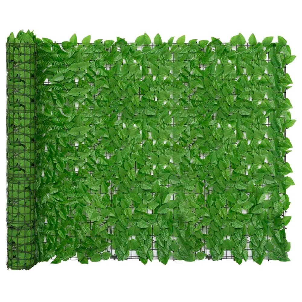 Petromila  vidaXL Balkónová markíza so zelenými listami 600x150 cm značky Petromila