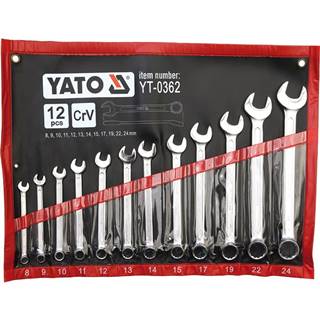 YATO  Súprava kľúčov očkoplochých 12ks 8-24 mm značky YATO