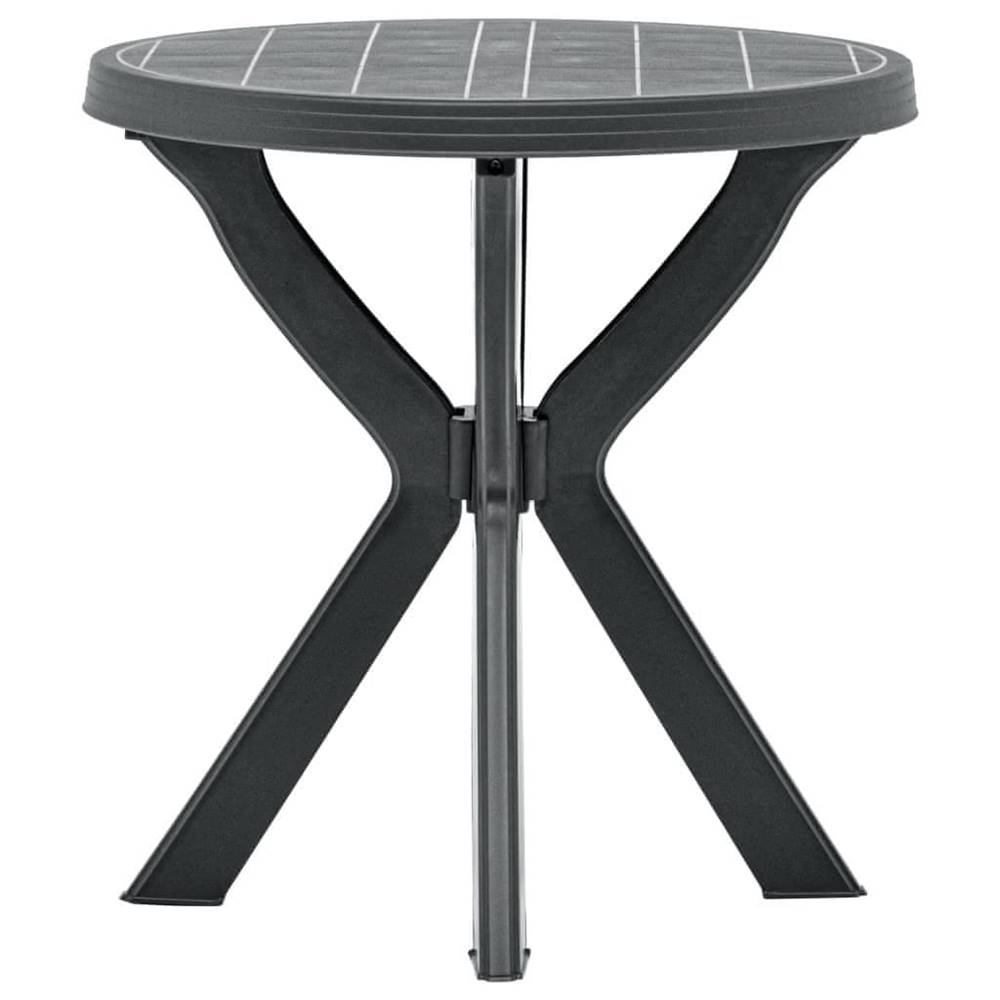 Vidaxl  Bistro stolík antracitový Ø70 cm plastový značky Vidaxl
