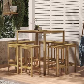Petromila  vidaXL Barový stôl 110x100x110 cm impregnované borovicové drevo značky Petromila