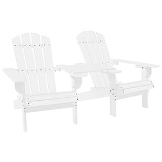 Petromila  vidaXL Záhradné stoličky Adirondack+stolík,  jedľový masív,  biele značky Petromila