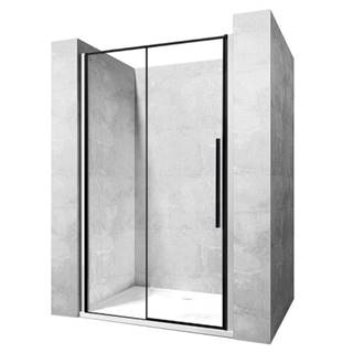 REA  Priehľadné sprchové dvere 1500x1950 Solar Black -K6360 -  značky REA