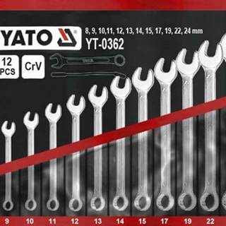 YATO  Kľúče očkoploché sada 12 kusov 8-24mm CrV  značky YATO