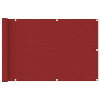 Vidaxl Balkónová markíza,  červená 90x400 cm,  HDPE