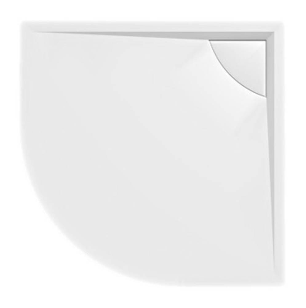POLYSAN  LUSSA sprchová vanička z liateho mramoru so záklopom,  štvrťkruh 90x90x4cm,  R550 71602 -  značky POLYSAN