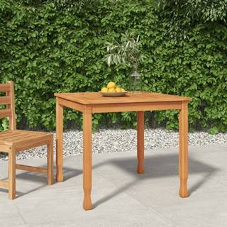 Petromila  vidaXL Záhradný jedálenský stôl 85x85x75 cm tíkové masívne drevo značky Petromila