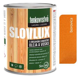 SLOVLAK Slovlux tenkovrstvá lazúra na drevo borovica 0, 7L