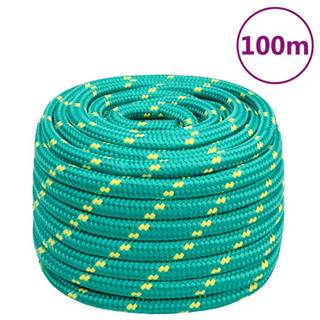Vidaxl Lodné lano zelené 20 mm 100 m polypropylén