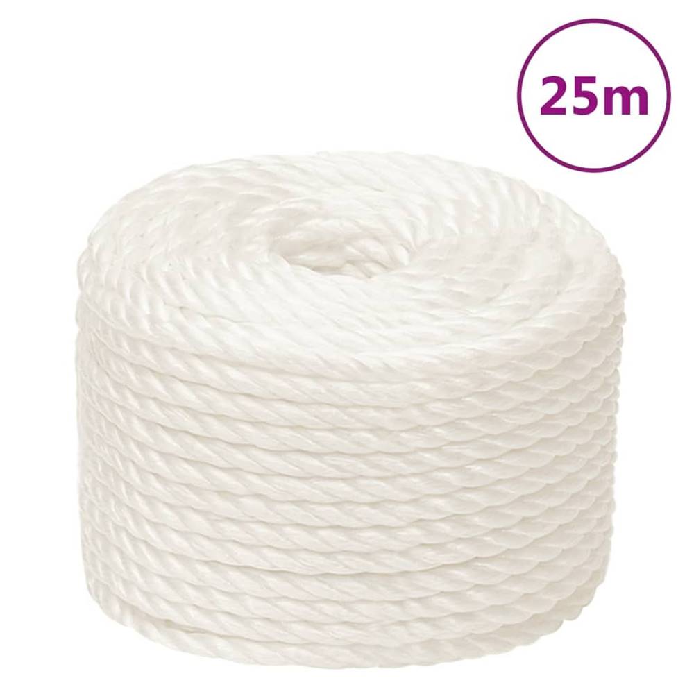 Vidaxl  Pracovné lano biele 16 mm 25 m polypropylén značky Vidaxl