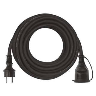 EMOS Vonkajší predlžovací kábel 10 m / 1 zásuvka / čierny / guma-neoprén / 230 V / 2, 5 mm2