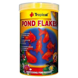 TROPICAL  Pond Flakes 1000ml/145g vločkové krmivo pre jazierkové ryby značky TROPICAL