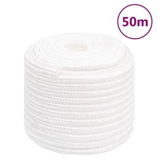 Vidaxl Lodné lano biele 18 mm 50 m polypropylén
