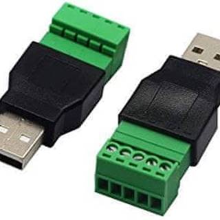 HADEX USB konektor A so svorkovnicou