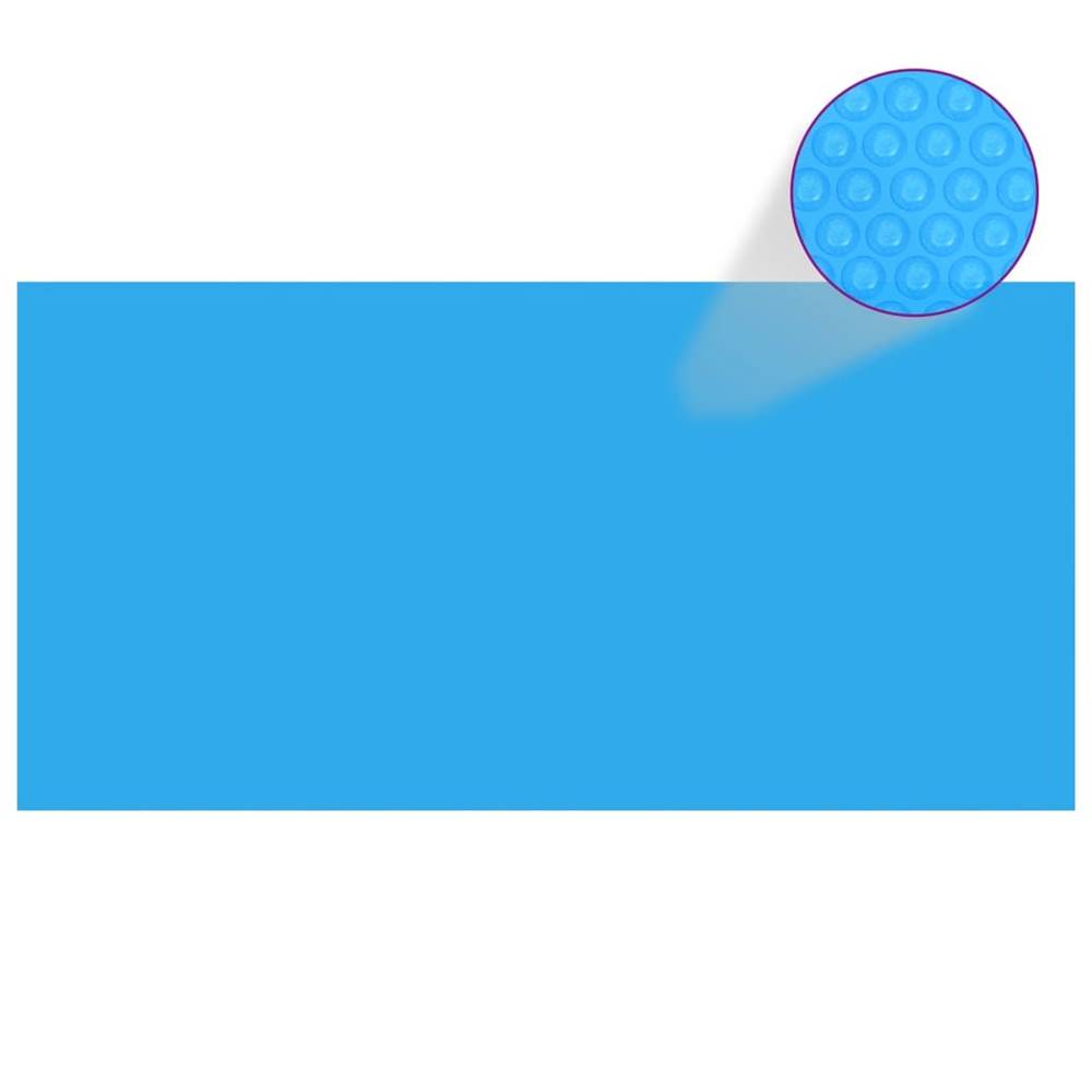 Petromila  vidaXL Obdĺžniková modrá bazénová plachta z polyetylénu 732 x 366 cm značky Petromila