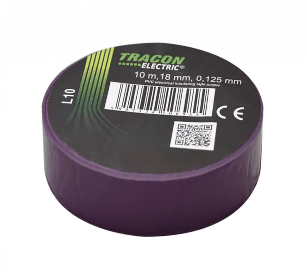 Tracon Electric  Páska izolačná fialová 10mx18mm 10 ks značky Tracon Electric