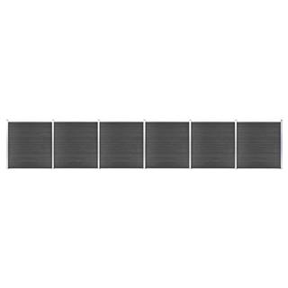 Vidaxl  Sada plotových panelov WPC 1045x186 cm čierna značky Vidaxl