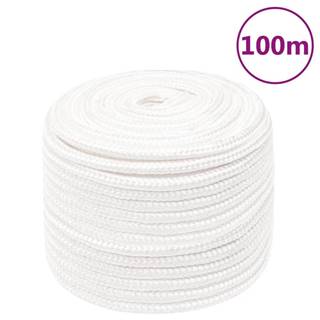 Vidaxl Lodné lano biele 14 mm 100 m polypropylén