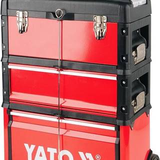 YATO Vozík na náradie 3 sekcie,  1 zásuvka
