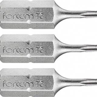 Fortum  Hrot TORX,  sada 3ks,  T 6x25mm,  S2 značky Fortum