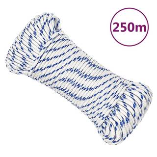 Vidaxl Lodné lano biele 3 mm 250 m polypropylén