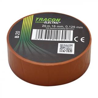 Tracon Electric Páska Izolačná hnedá 20mx18mm 10 ks