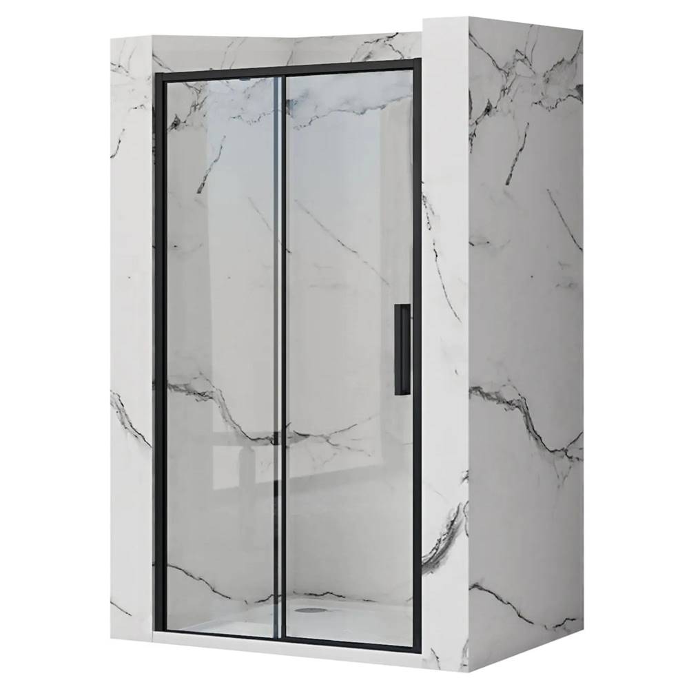 REA  Posuvné sprchové dvere Rapid Slide 150cm,  čierna,  -K6405 značky REA