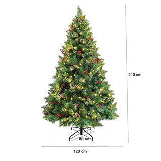 Timeless Tools Vianočný stromček s LED diódami,  rôzne typy,  teplá biela,  320 LED- ov,  210 cm