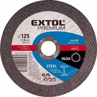 Extol Premium  Kotúč rezný FE/INOX 150x1,  6x22mm značky Extol Premium